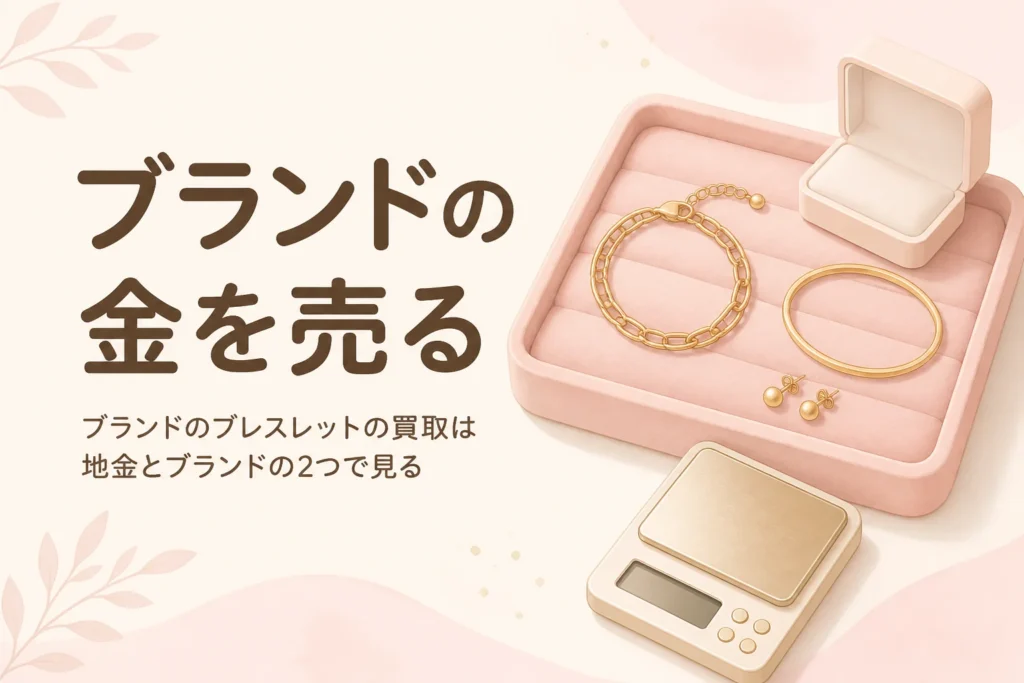 ブランドのブレスレットの買取の見られ方を表したアイキャッチ
