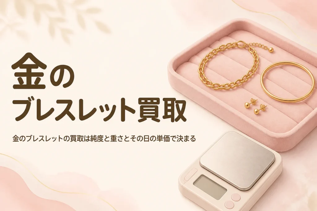金のブレスレットの買取ガイドのアイキャッチ